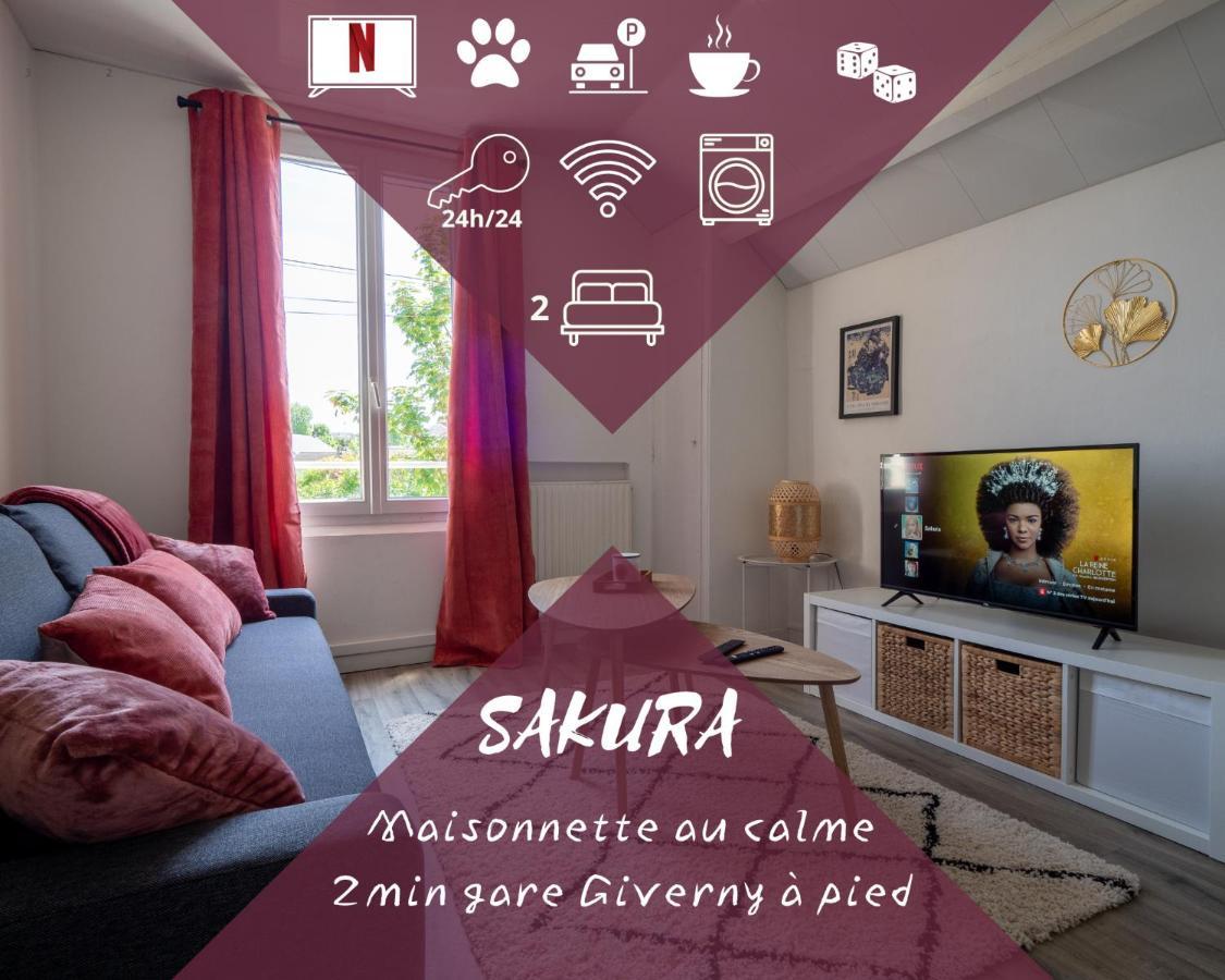Villa Sakura -Maisonnette Gare Giverny à Vernon  Extérieur photo